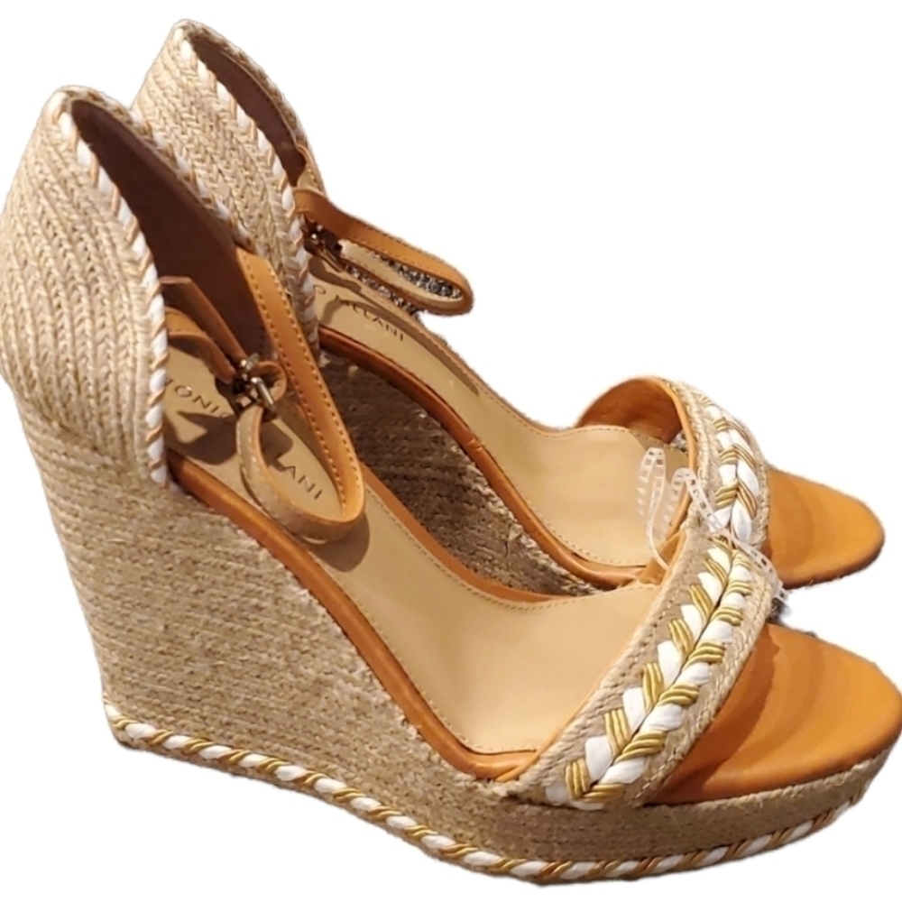 NWOT Antonio Melani Comfort Espadrille open toe sandals boho platform sz 9.5